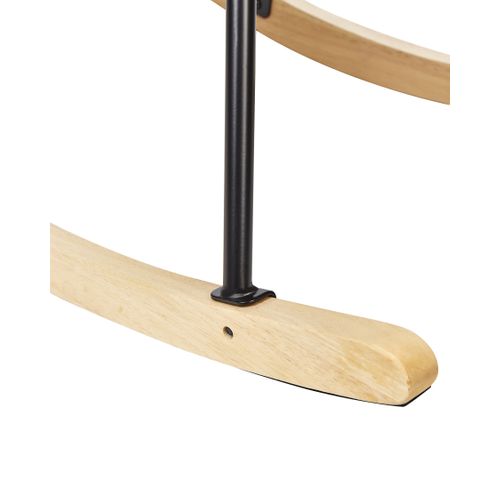 Fauteuil à Bascule Bouclé Vert Foncé Oulu