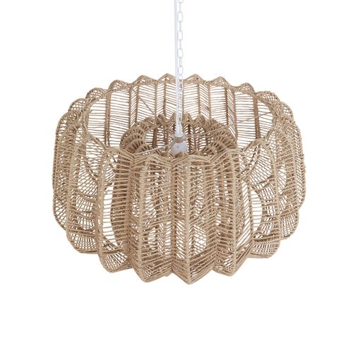 Lampe à Suspension Beige Saisi