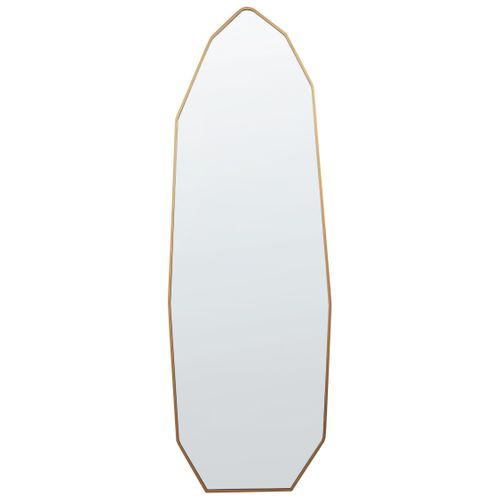 Miroir En Métal 49 X 165 Cm Doré Tartas