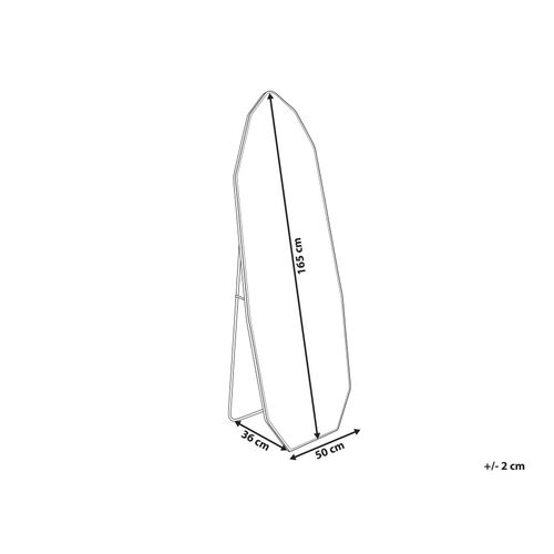 Miroir En Métal 49 X 165 Cm Doré Tartas