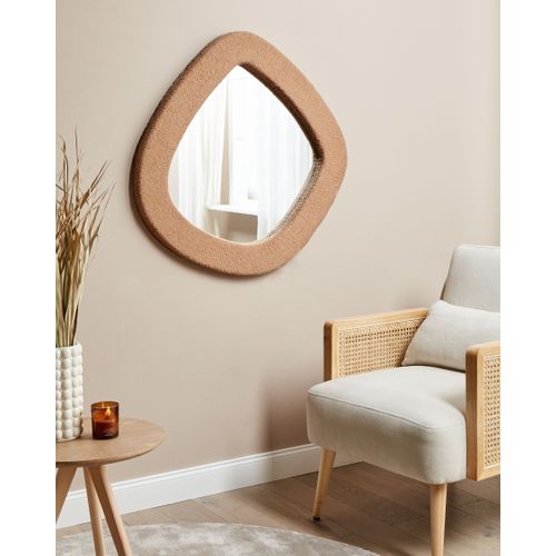 Bouclé Miroir 80 Cm Marron Clair Epiry