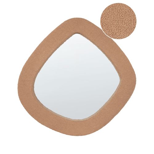 Bouclé Miroir 80 Cm Marron Clair Epiry