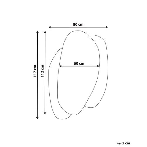 Miroir 117 Cm Bleu Clair Pannes