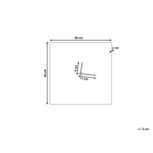 Horloge Murale 40 X 40 Cm Rose Tomar