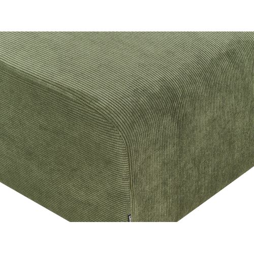 Ottoman En Velours Côtelé Vert 75 X 74 Cm Falsterbo