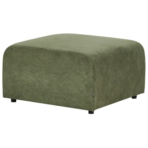 Ottoman En Velours Côtelé Vert 75 X 74 Cm Falsterbo