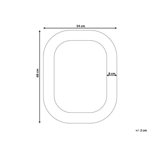 Miroir 68 Cm Doré Sankosz