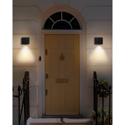 Lot De 2 Appliques D'extérieur LED Noir Aransas