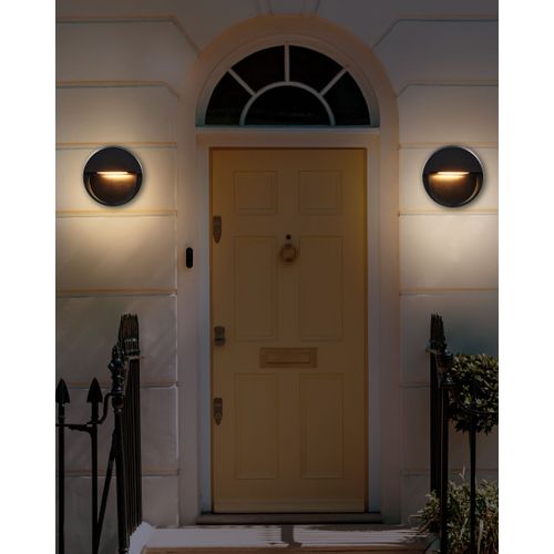 Lot De 2 Appliques D'extérieur LED Noir Pompton