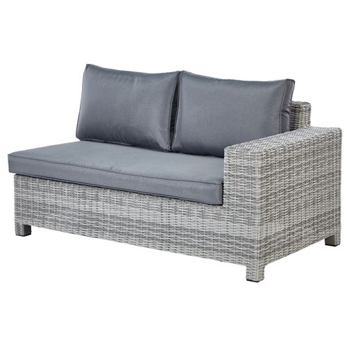 Set De Salon Symétrique Polyrotin Gris Teglio