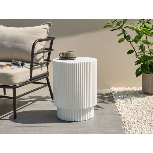 Table D'appoint Biccari 38 Cm 38 Cm Blanc