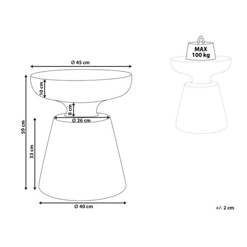 Table D'appoint Noire Mincio
