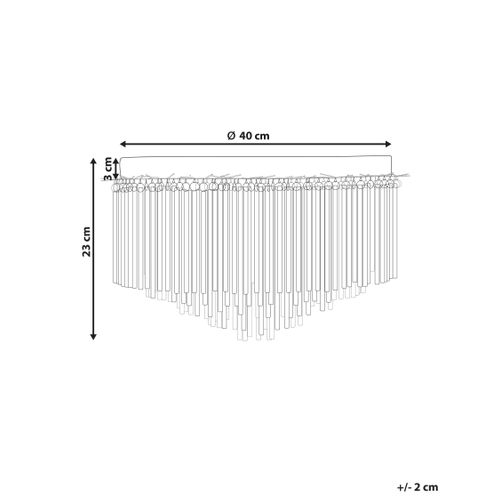 Lustre Firvida Métal Argenté