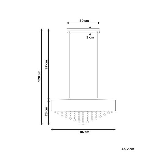 Lustre à 4 Lumières En Métal Argenté Belelle