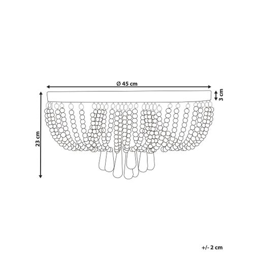 Lustre Dornas Cristal Argenté