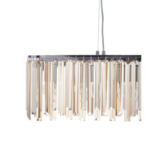 Lustre Mandeo Verre Argenté