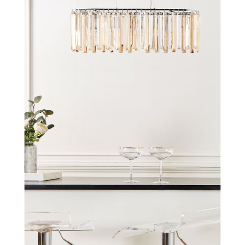 Lustre Mandeo Verre Argenté