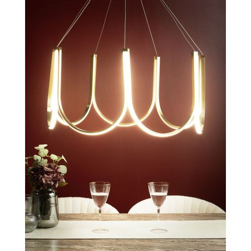 Lustre à LED Perqueno Métal Doré