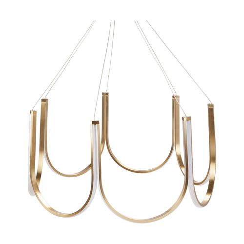 Lustre à LED Perqueno Métal Doré