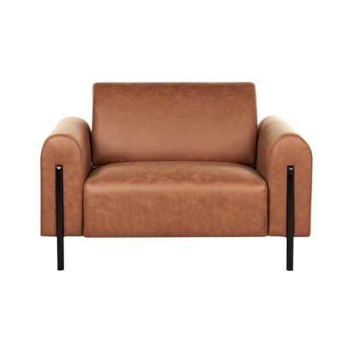 Fauteuil Marron Doré Askim