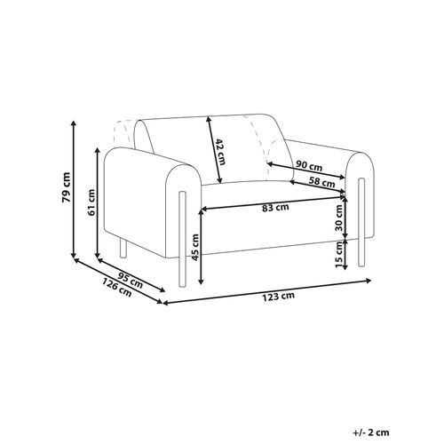 Fauteuil Marron Doré Askim