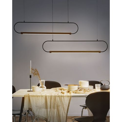 Lampe Suspension Logone Métal Noir