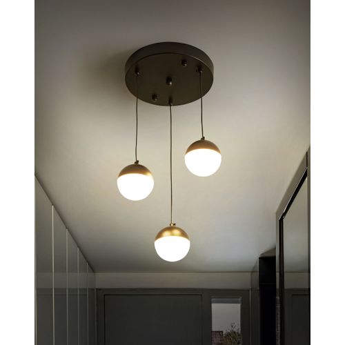 Lampe LED Suspendue Ankobra Métal Noir