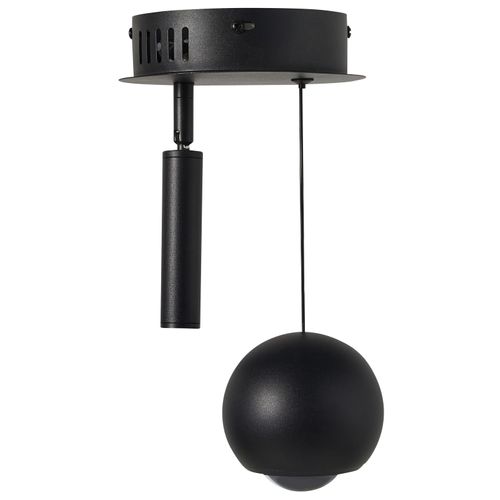Lampe LED Suspendue Mabole Métal Noir