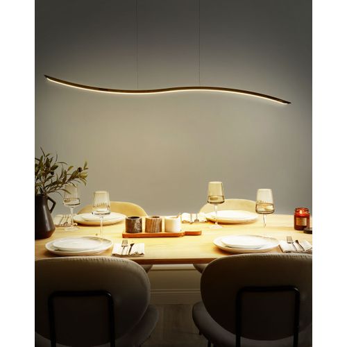 Lampe LED Suspendue Calao Métal Doré