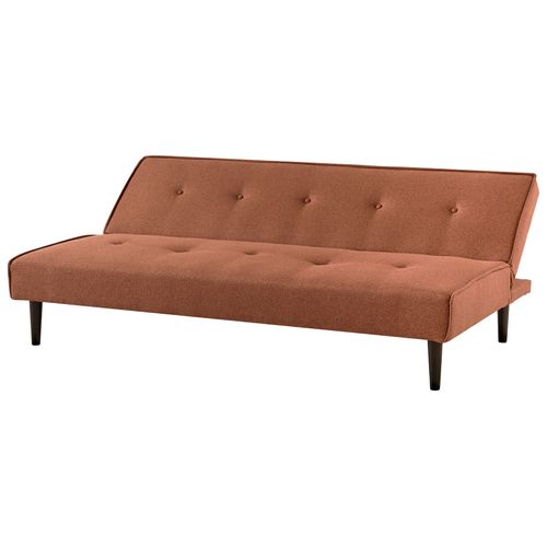 Canapé-lit 3 Places En Tissu Marron Doré Visby
