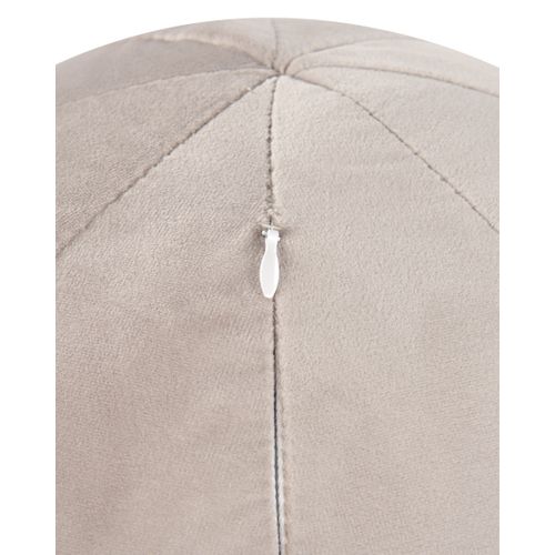 Velours Fauteuil Taupe Leiren