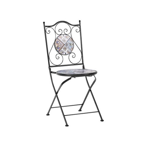 Ensemble Pour Bistro Métal Noir Civita