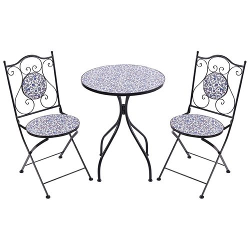 Ensemble Pour Bistro Métal Noir Camprena