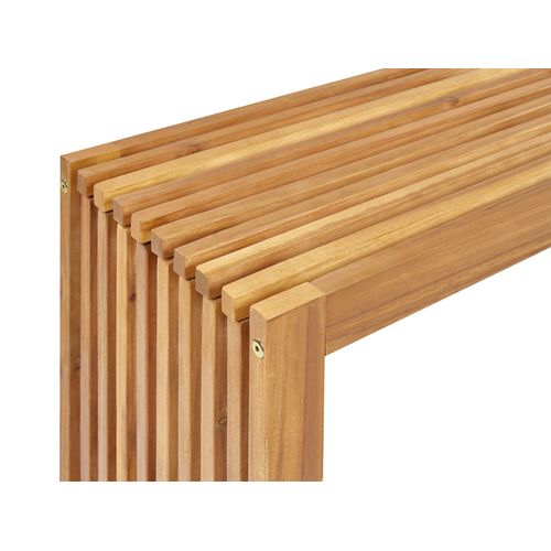 Table De Jardin 150 X 35 Cm Bois Solide Bois Clair Bellano