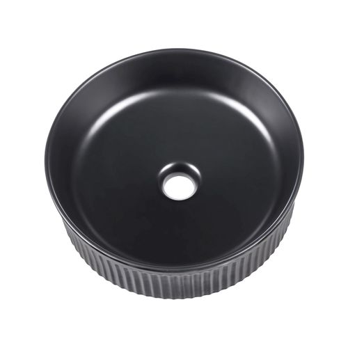Lavabo En Céramique D 37 Cm Noir Geldo