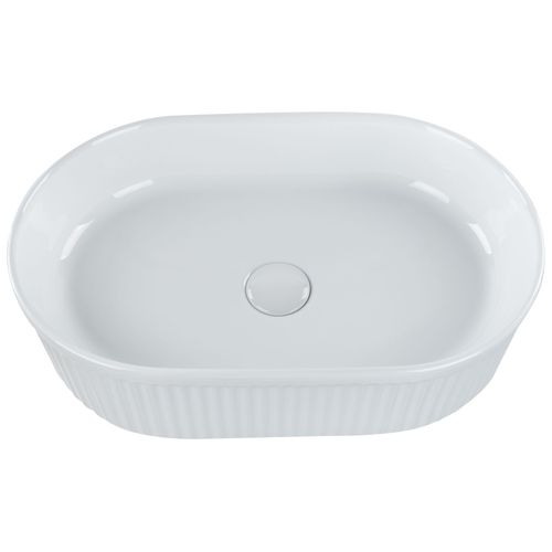 Lavabo En Céramique 49 X 31 Cm Blanc Geldo