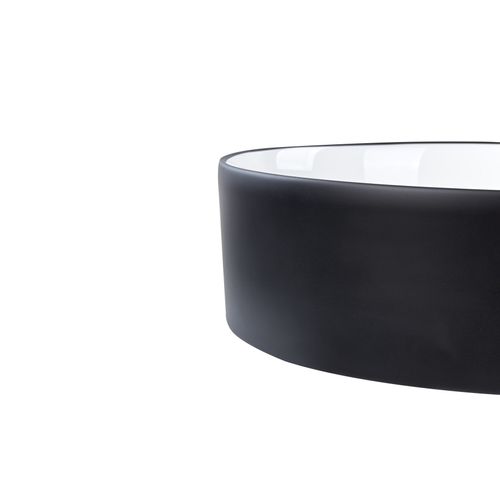 Lavabo En Céramique 40 Cm Noir Tebar