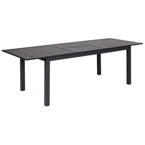 Table De Jardin 180/240 X 90 Cm Matériaux Synthétiques Gris Foncé Skaloma