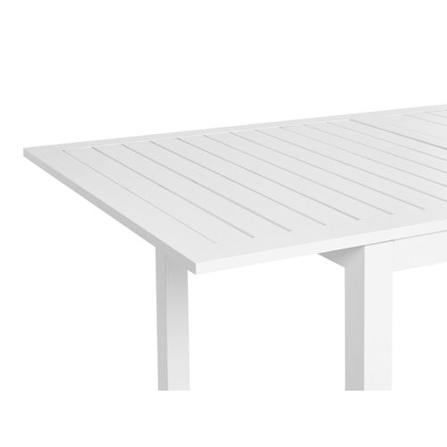 Table De Jardin 180/240 X 90 Cm Matériaux Synthétiques Blanc Skaloma