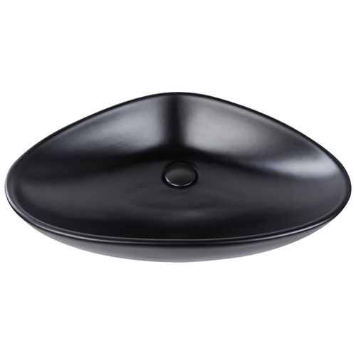 Lavabo En Céramique 60 X 39 Cm Noir Tirig