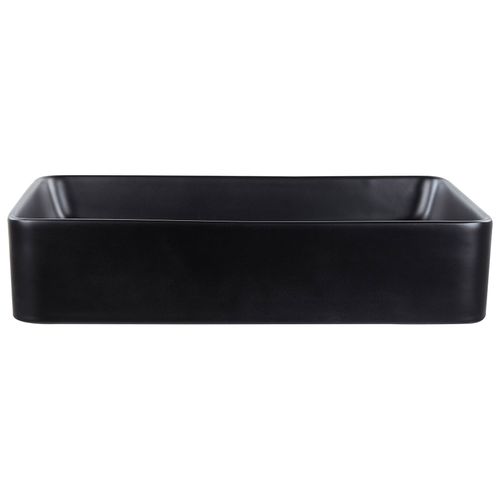Lavabo En Céramique 51 X 34 Cm Noir Chivana
