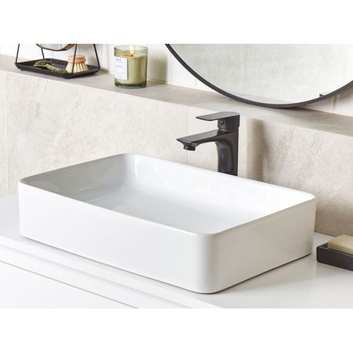 Lavabo En Céramique 51 X 34 Cm Blanc Chivana