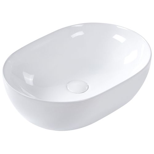 Lavabo En Céramique 48 X 34 Cm Blanc Omoa
