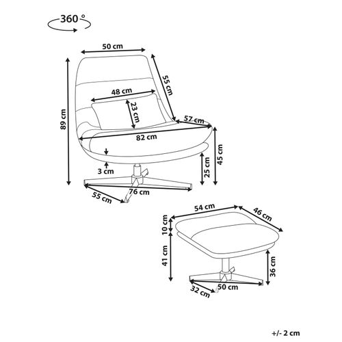Fauteuil Pivotant Tovik Tissu Chenille Vert Clair