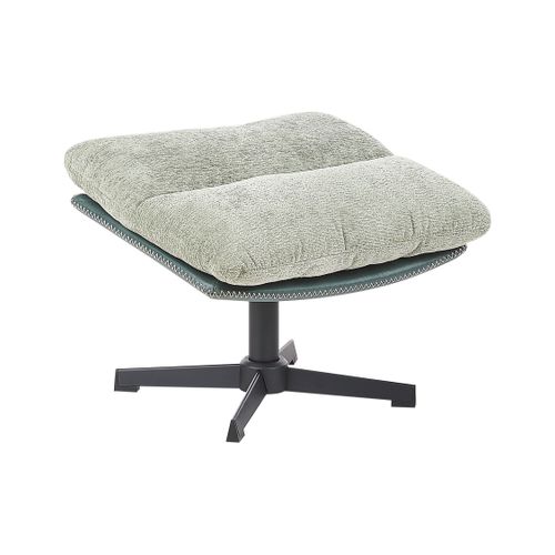 Fauteuil Pivotant Tovik Tissu Chenille Vert Clair