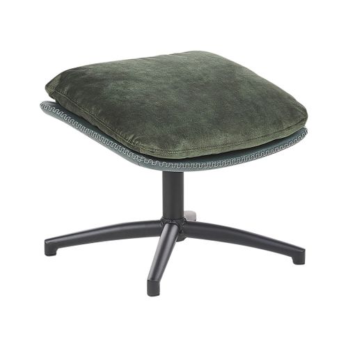 Fauteuil Pivotant Eide Velours Vert Foncé