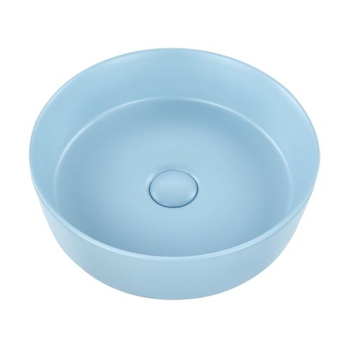 Lavabo En Céramique D 37 Cm Bleu Gudar