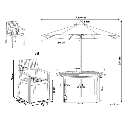 Set De Salle à Manger Bois Solide Bois Clair Agello