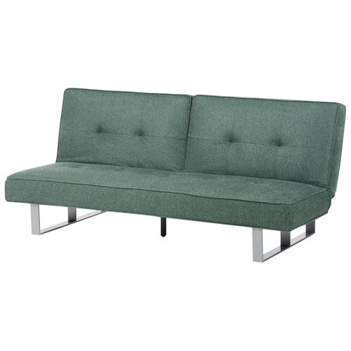 Canapé Convertible 3 Places En Tissu Vert Dublin