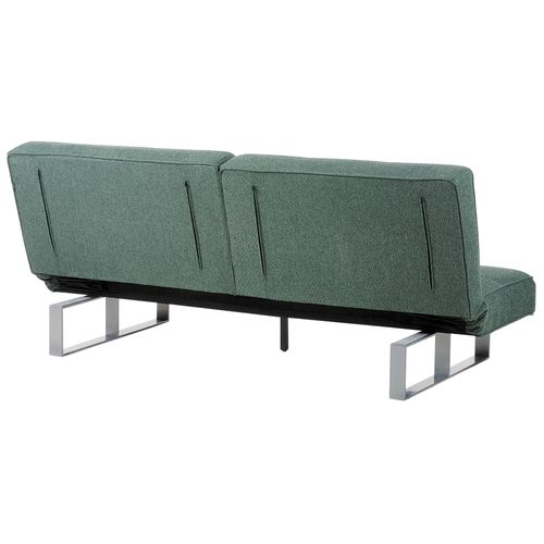 Canapé Convertible 3 Places En Tissu Vert Dublin